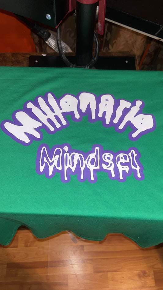 Kelley Green T-Shirt W/Purple Back W/White Letters